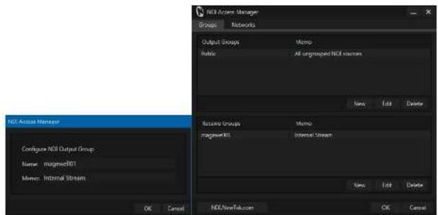 Magewell Pro Convert SDI TX - Creating a Private Group In Web UI - 1