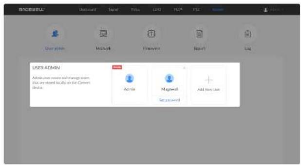 Magewell Pro Convert SDI TX - Step 9 Login to the Web UI again and check the current Firmware version number in the Dashboard tab. - 1