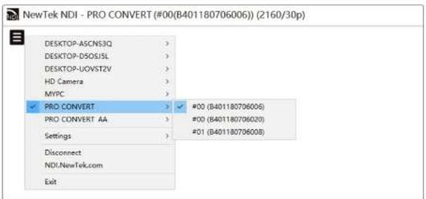 Magewell Pro Convert SDI TX - Using your web browser over USB - 1