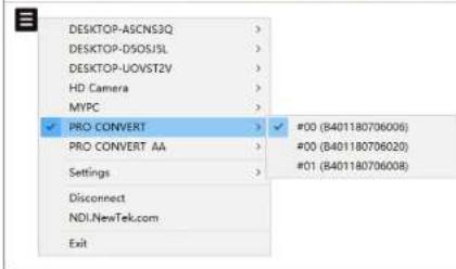 Magewell Pro Convert SDI TX - %board-id% (%serial-no%) automatically after clicking Apply, - 2