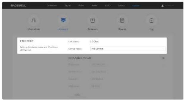 Magewell Pro Convert NDI to HDMI - Solution 2: Setting in the System tab - 1
