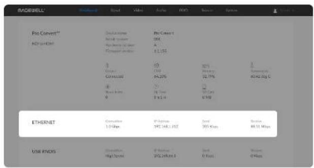 Magewell Pro Convert NDI to HDMI - Checking the Current Working Status - 1