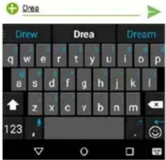 Coolpad E570 - Using the text input panel - 1