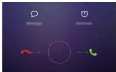 Mobile phone status bar with speech bubble, clock, and connection icons