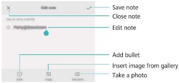 Edit note Save note Close note Edit note Add bullet Insert image from gallery Take a photo