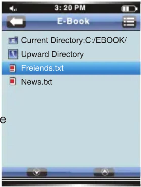 3:20 PM E-Book Current Directory:C:/EBOOK/ Upward Directory Freiends.txt News.txt