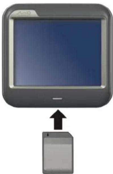MIO DigiWalker C230 - Inserting a SD/SDHC/MMC Card - 1