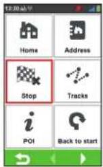 MIO Cyclo 605 HC - Stopping navigation - 1