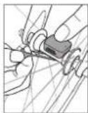 MIO Cyclo 605 HC - Installing the sensors on your bike (Cyclo 605 HC) - 4