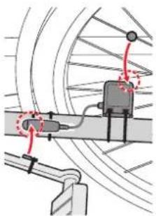 MIO Cyclo 605 HC - Installing the sensors on your bike (Cyclo 405 HC) - 2