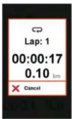 MIO Cyclo 605 HC - Using the lap feature - 1