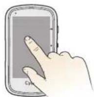 MIO Cyclo 605 HC - Using the touch screen - 1