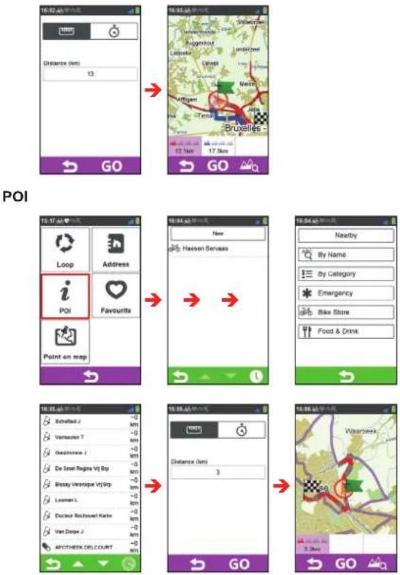 MIO Cyclo 605 HC - A to B (Address, POI, Favourite, or Point on map) - 2