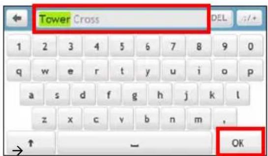 Tower Cross DEL 1 2 3 4 5 6 7 8 9 0 q w e r t y u i o p a s d f g h j k l z x c v b n m . OK