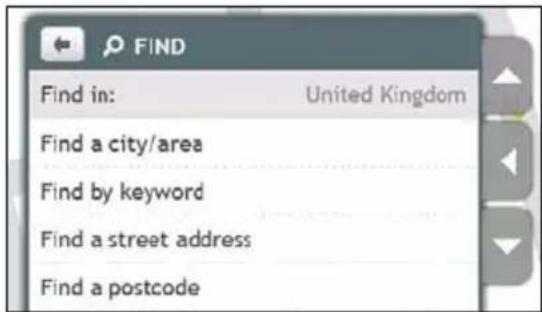 FIND Find in: United Kingdom Find a city/area Find by keyword Find a street address Find a postcode
