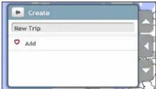 Create New Trip Add