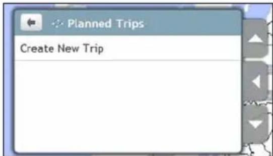 Planned Trips Create New Trip