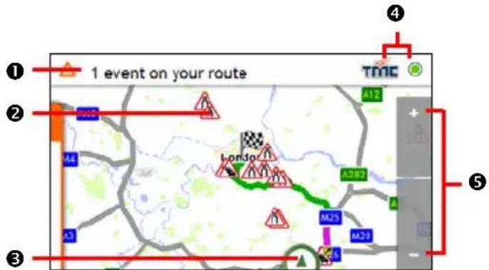 1 event on your route TMC A12 London A387 M25 M28 A ① ② ③ ④ ⑤
