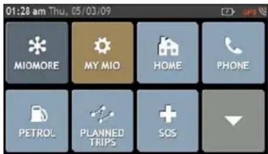 01:28 am Thu, 05/03/09 MIOMORE MY MIO HOME PHONE PETROL PLANNED TRIPS SOS