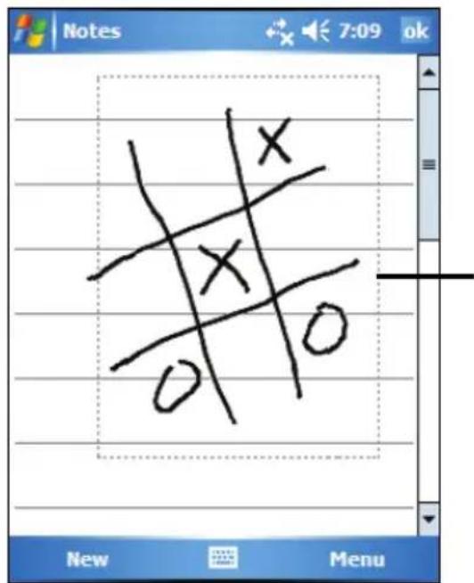 Notes 7:09 ok x x o New Menu