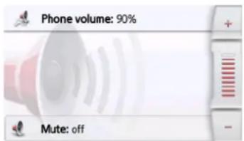 Phone volume: 90% Mute: off