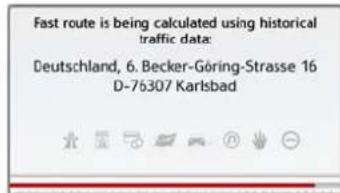 Fast route is being calculated using historical traffic data: Deutschland, 6. Becker-Göring-Strasse 16 D-76307 Karlsbad