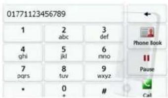 01771123456789 1 2 3 ghi ijkl 6 pqrs gtuv 9 * 0 # Phone Book Pause Call