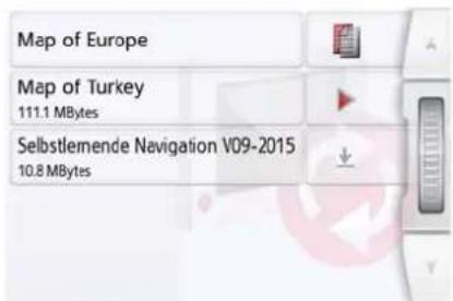 Map of Europe Map of Turkey 111.1 MBytes Selbstlemende Navigation V09-2015 10.8 MBytes