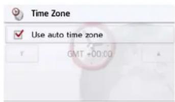 Time Zone ✓ Use auto time zone GMT +00:00