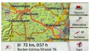 Remchingen Pflorheim Straubeshardt 294 Calw Vahlingen An O 10 Rutesheim Sindelingen 72 km, 0:57 h Becker-Göring-Strasse 16 Options Alternative Sections Start