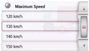 Maximum Speed 120 km/h 130 km/h 140 km/h 150 km/h