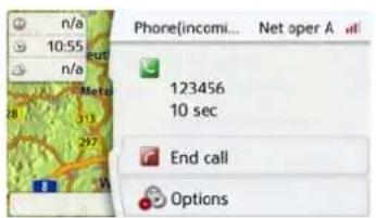 n/a 10:55 n/a Phone(incomi... Net oper A 123456 10 sec End call Options
