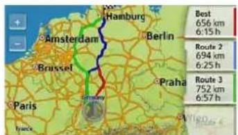 Amsterdam Brussels Hamburg Berlin Praha Paris Best 656 km 6:15 h Route 2 694 km 6:25 h Route 3 752 km 6:57 h