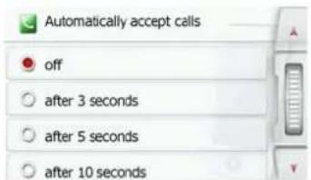 Automatically accept cells off after 3 seconds after 5 seconds after 10 seconds