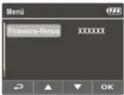 Menu Firmware-Versio XXXXXX