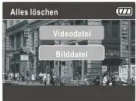 Alles löschen Videodatei Bilddatei