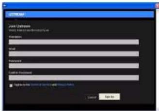 HP T450 - Melden Sie sich an und speichern Sie das Ustream-Konto auf Ihrer Kamera - 3