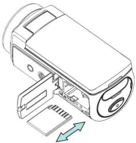 HP T450 - SD-Karte einlegen und herausnehmen (Option) - 1