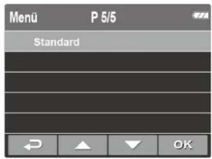 Menu P 5/5 Standard OK