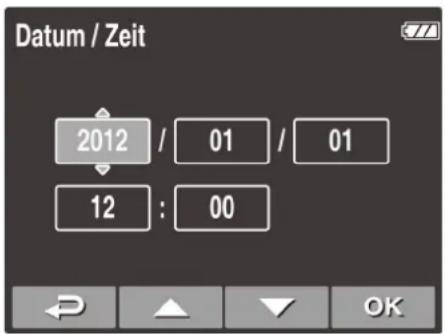 Datum / Zeit 2012 / 01 / 01 12 : 00