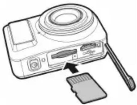 HP LC100W - De geheugenkaart invoeren - 1