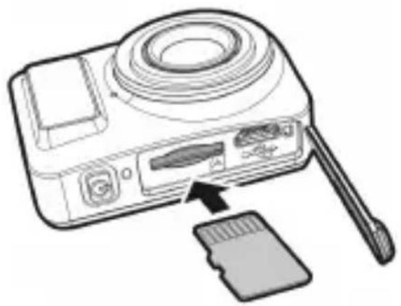 HP LC100W - Inserting the memory card - 1