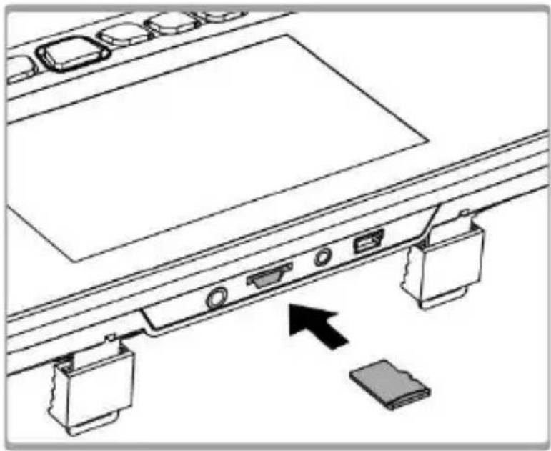 HP F720 - Einsetzen der Speicherkarte - 1