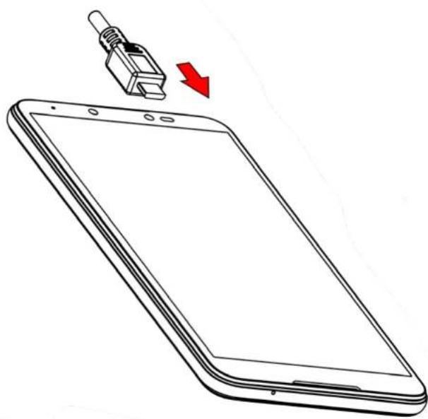 WIKO Y70 - \~ Φόρτιση της μπαταρίας - 1