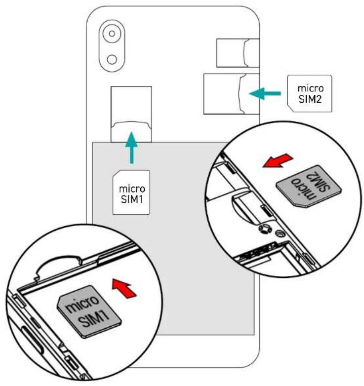 micro SIM1 micro SIM2 micro SIM2