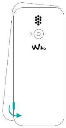 WIKO Riff 3 - \~ Τοποθετήστε την κάρτες SIM - 1