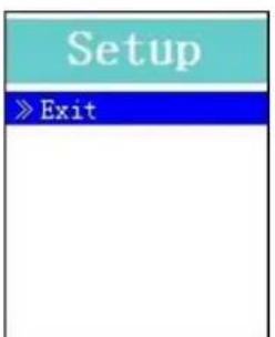 Setup » Exit