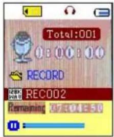 Total:001 08:00:00 RECORD RECO02 Remaining 70:30:50