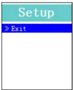 Setup » Exit