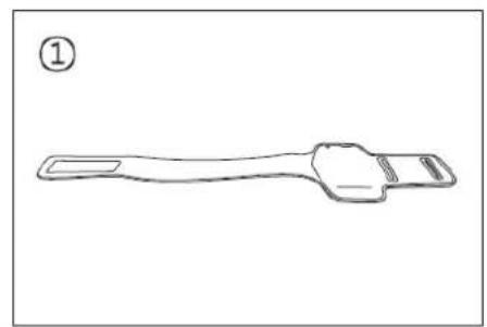 LENCO Podo-153 - Utilizar el brazalete incluido Llevar el brazalete: - 1